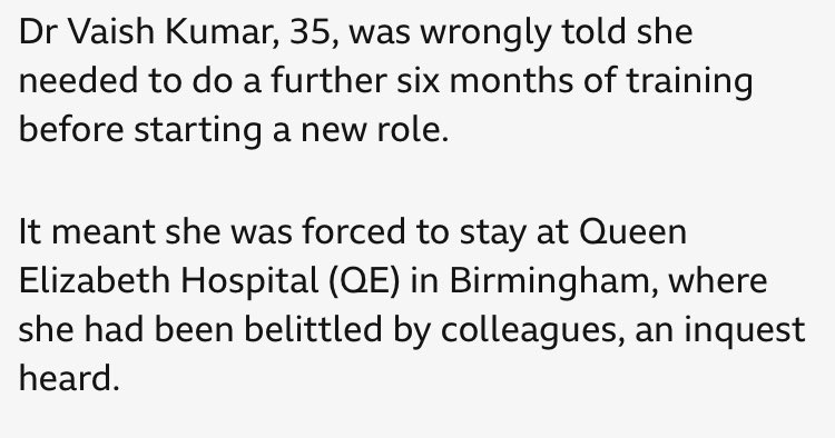 Of greater concern than the withdrawal of trainees in London is the fact that similar action has not been taken in Birmingham @uhbtrust @VaishFamily @MichelePaduano @emilyltownsend @NHSwhistleblowr @KenZeroHarm @parthaskar @NHSE_WTE @journo_kituno bbc.co.uk/news/uk-englan…