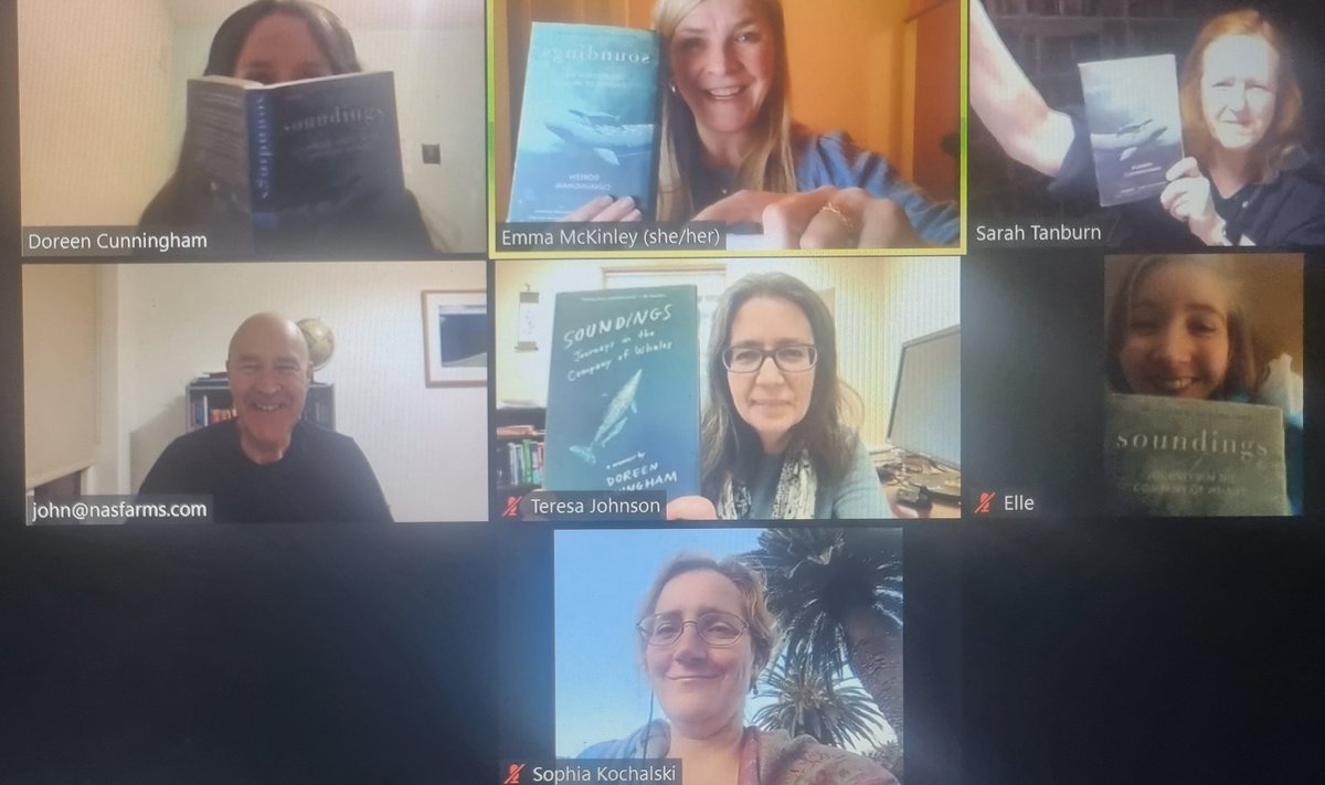 MarSocSci's tweet photo. 2024 started with @sea_mammal joining us for a fantastic chat about her incredible book #Soundings, a memoir that covers SO many themes, places, relationships. A stunning read.
#MarSocSciBookClub
#MarSocSci https://t.co/xhfV0VPj5Y