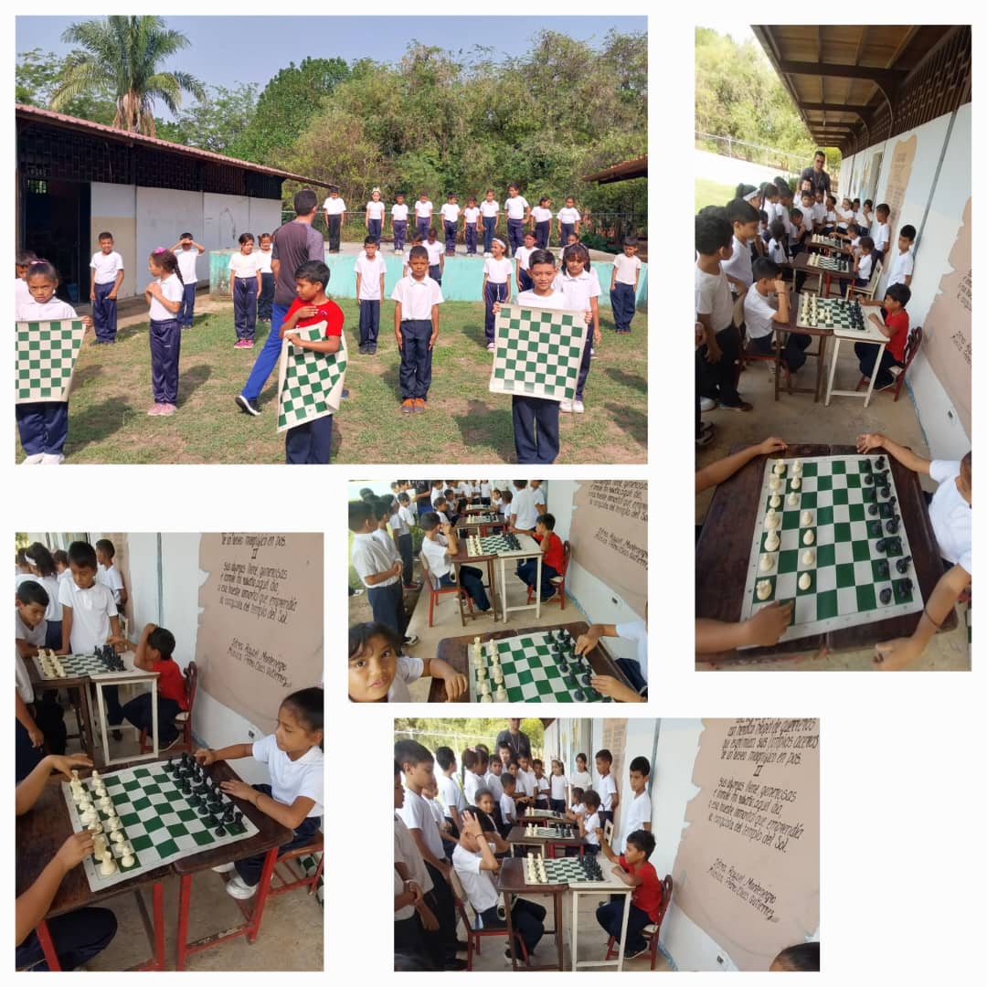 <a href="/CBIT_Elpuente/">CBIT Caramuca Puente</a> apoyando y promoviendo la creatividad, concentración y estrategia en los estudiantes de Escuela Básica Congreso de Angostura en Barinas por el día del Ajedrez @MPPEDUCACION <a href="/NicolasMaduro/">Nicolás Maduro</a> <a href="/_LaAvanzadora/">Yelitze Santaella</a> <a href="/FundabitBarinas/">Fundabit Barinas</a> <a href="/cpsetBarinas/">NotiCBIT = Fundabit</a> <a href="/Isysgeren/">Isbel</a>