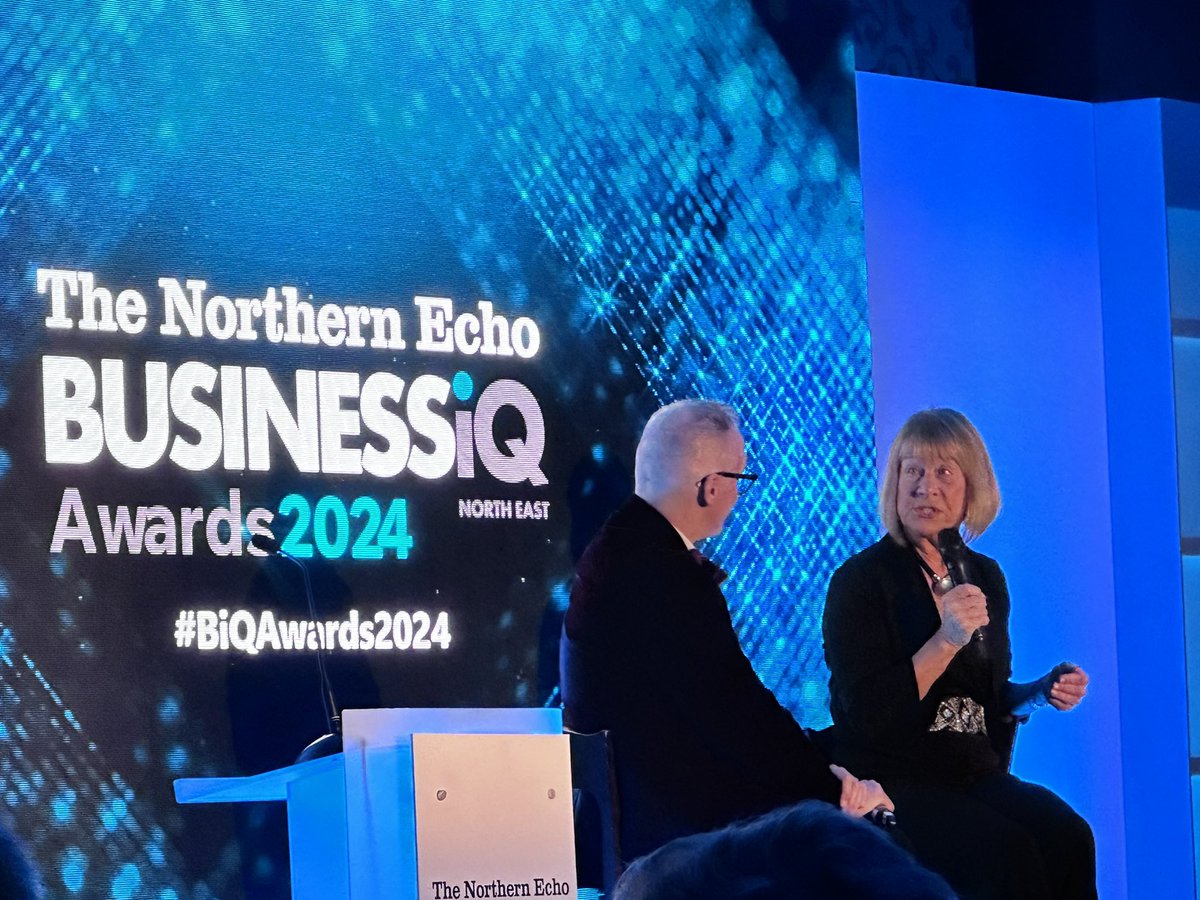 It’s going to be an amazing night at the Northern Echo Business IQ Awards.
Lovely to see 2 stars of the NE the amazing Dame Irene Hays and the wonderful Alfie Joey 😍