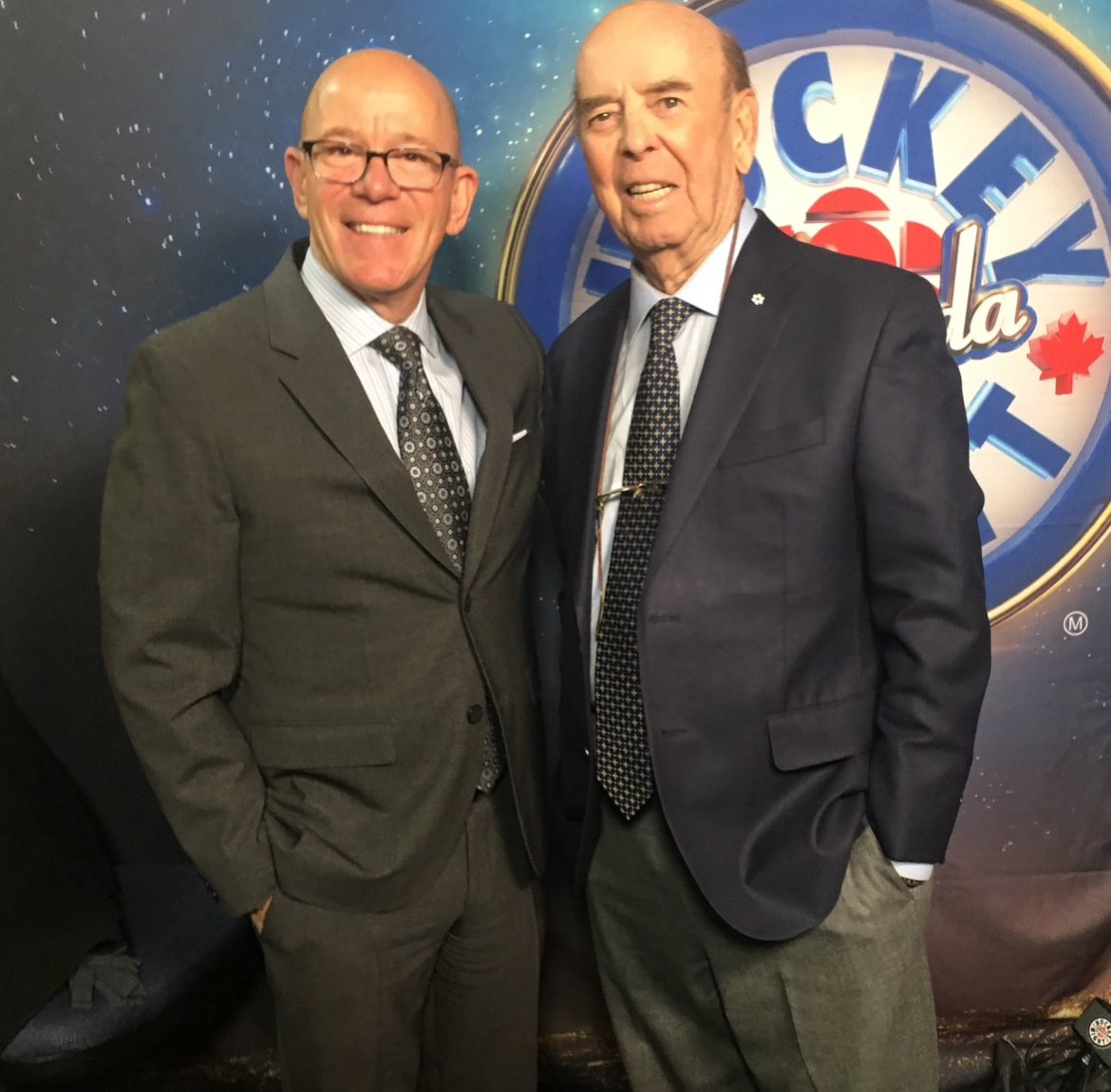Panger40's tweet photo. I have many legendary Bob Cole stories, like others do, and I can’t help but smile at how many times, even though he was on @cbcsports and I was with other networks, he would ask. 
“ Darren boy, can you get me the lines ? Left to right, just the lines please, that’s all” RIPBob https://t.co/cLUDgbfLf8