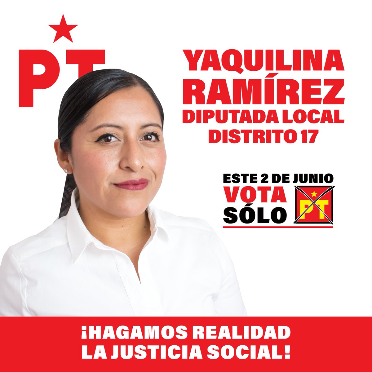 Yaquilina Ramírez tiene la capacidad para hacer frente a los desafíos lo que la hace la mejor opción para representarnos en el Congreso como diputada local por el Distrito 17. ¡Este 2 de junio, vota por Yaquilina Ramírez! 
#PTesla4T #YoSoyPT #BajaCaliforniaMereceMás