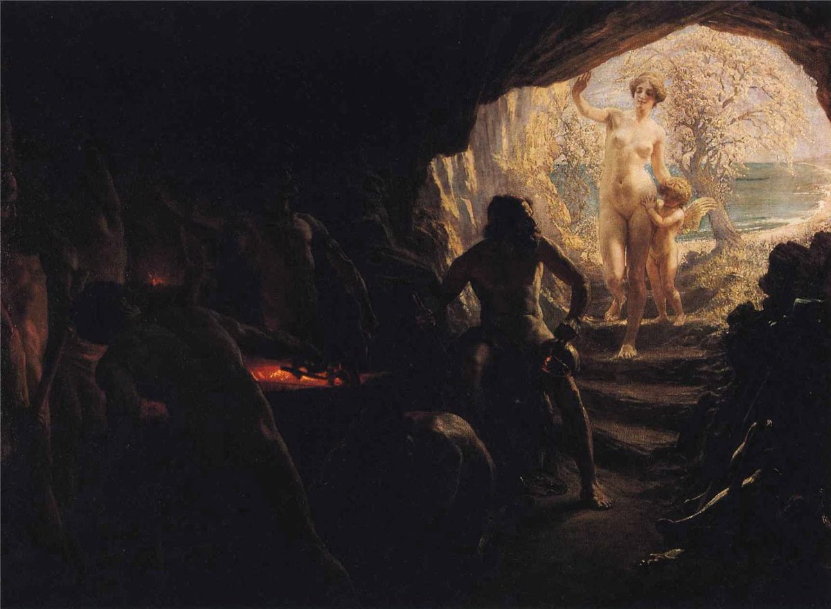 Venus Visits Vulcan, 1909, by Sigismund Christian Hubert Goetze (1866 - 1939)