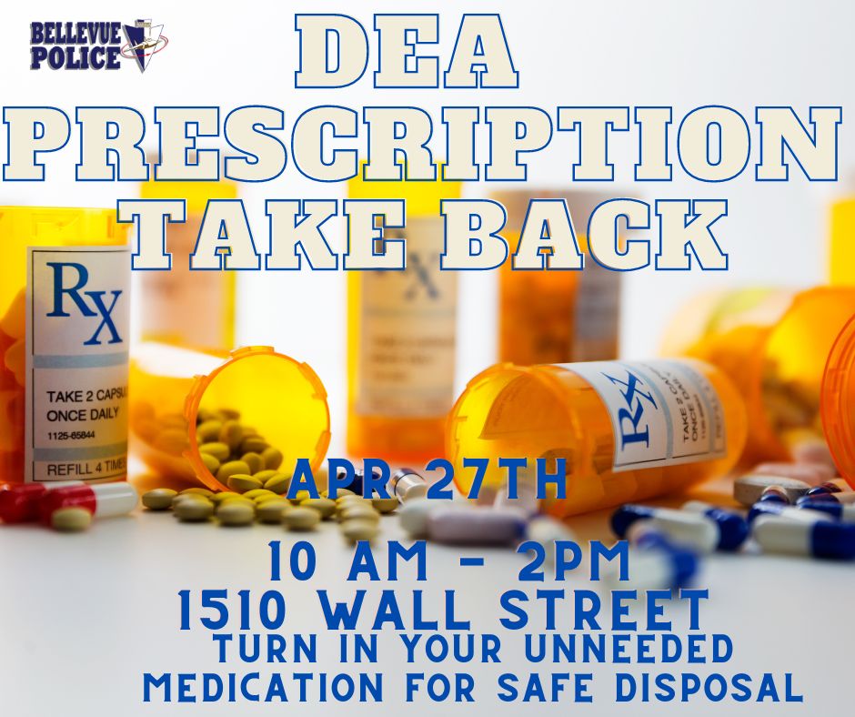 📷 Don't forget! This Sat is National DEA Drug Take Back Day! Safely dispose of your unused or expired medications at 1510 Wall Street from 10-2. Let's work together to prevent prescription drug abuse and protect our communities. #DrugTakeBackDay #PreventionIsKey 📷@deaomahadiv