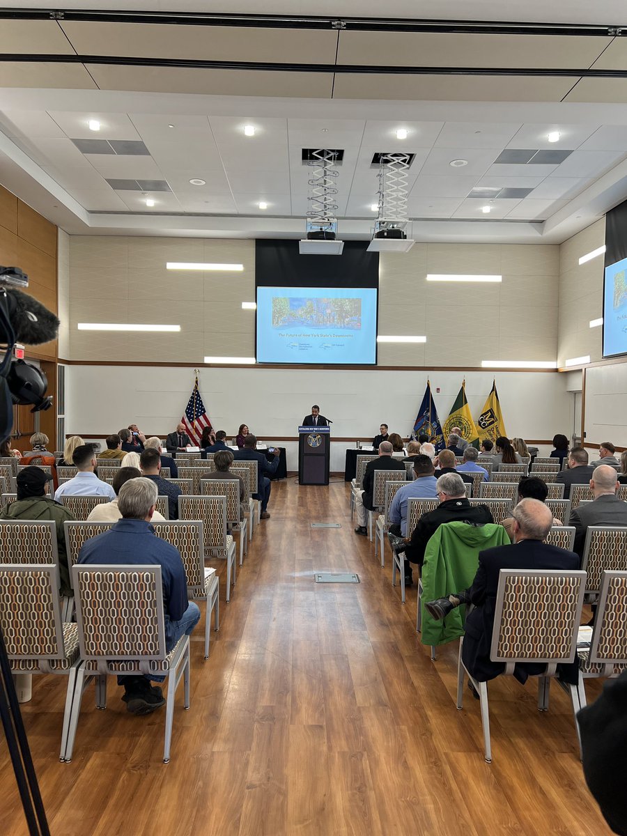 .@NYSecofState is on the ground in Rochester encouraging smaller communities in the Finger Lakes Region to apply for our Downtown Revitalization Initiative (DRI) and/or NY Forward programs.