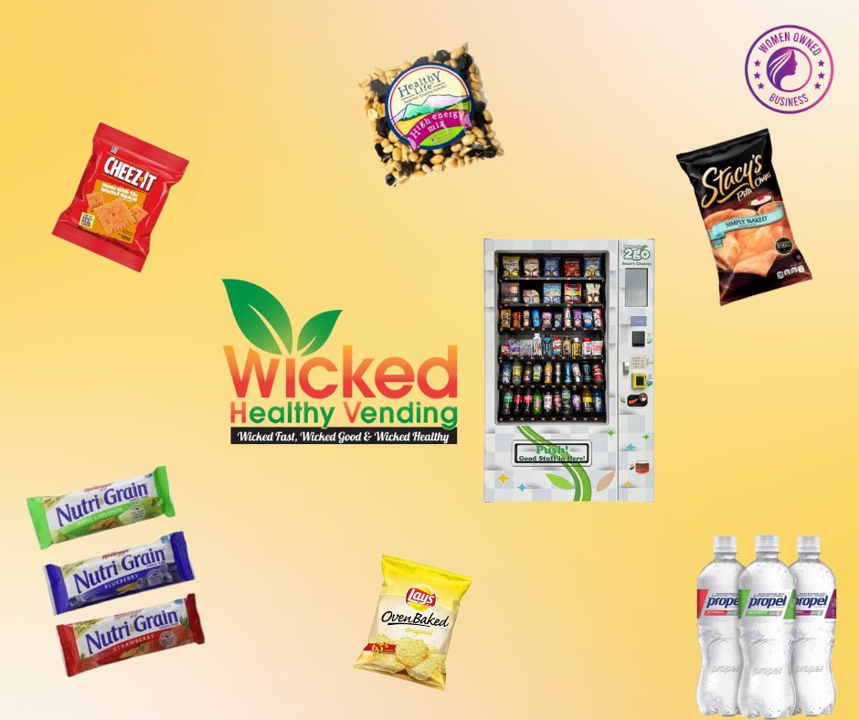 They say variety is the spice of life! Find your favorites in our vending machines. 

#WickedHealthyVending #womenowned