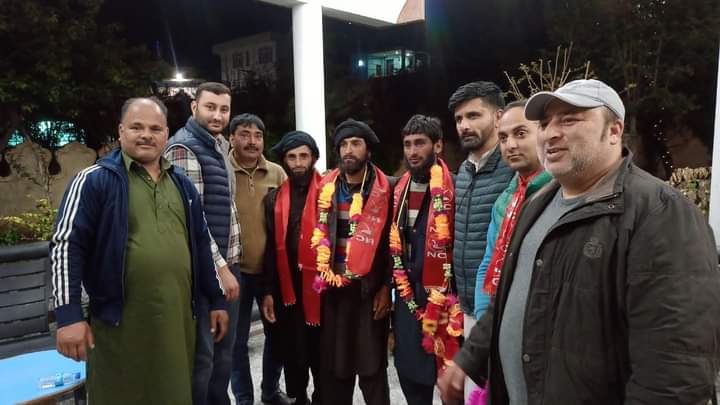 New joining jknc district office kishtwar in the presence of senior social media analyst Mr .shahan Sajjad kichloo saab District additional spokesparson Rehmat chowdhary and District youth president jknc Kishtwar Iqlak Butt.and others youth office bereares.