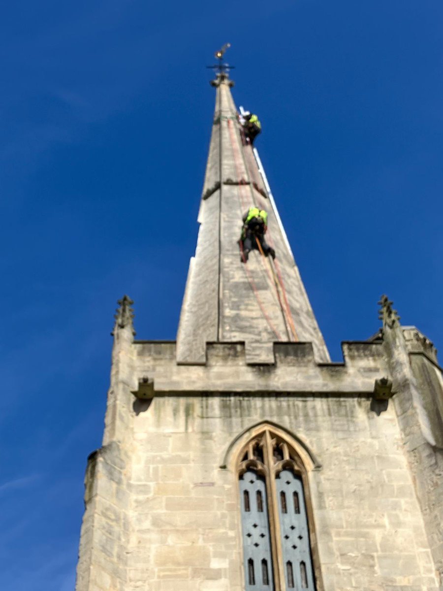 Beth Thomas (@betht_heritage) on Twitter photo This week <a href="/TheCCT/">Churches Conservation Trust</a> we’ve replaced the weather vane at St John on the Wall and been repairing the stonework on the spire. Yikes! You wouldn’t catch me up there! #Bristol This week <a href="/TheCCT/">Churches Conservation Trust</a> we’ve replaced the weather vane at St John on the Wall and been repairing the stonework on the spire. Yikes! You wouldn’t catch me up there! #Bristol