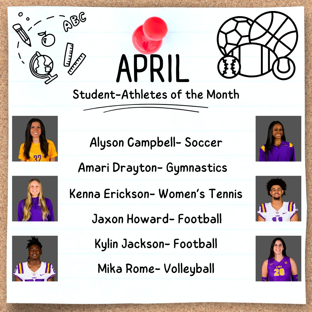 🌸☔️Springing into Success! Showers of applause for our April Student-Athletes of the Month!🏆🌷 #EntertoLearnLeavetoServe