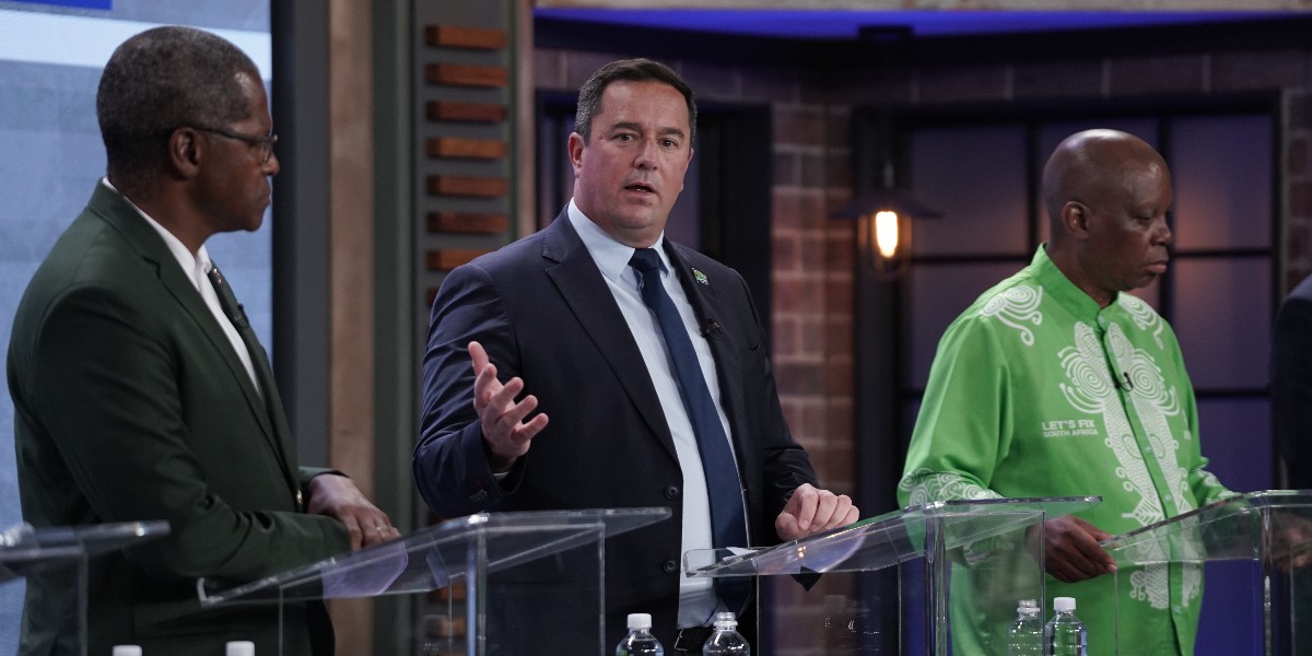 WATCH NOW | DA leader John Steenhuisen says it's time to 'cut the BEE fat cats' in South Africa. Where do other opposition parties stand on black economic empowerment? We asked them, and they answered here: brnw.ch/21wJbtx