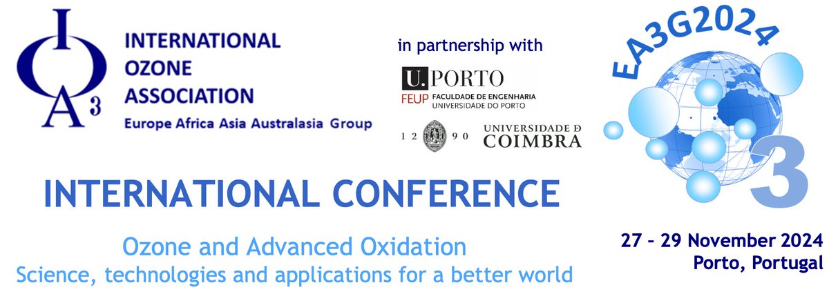 VitorJPVilar's tweet image. 🔔Registrations are open for the International Conference on #Ozone and #AdvancedOxidation, to be held on the World of Wine, Porto 🇵🇹

⏰ Hurry, spots are limited to 200 participants! 

🗓️ Date: November 27-29, 2024

👉 For more details, check out: ioa-ea3g.org/ea3g2024/