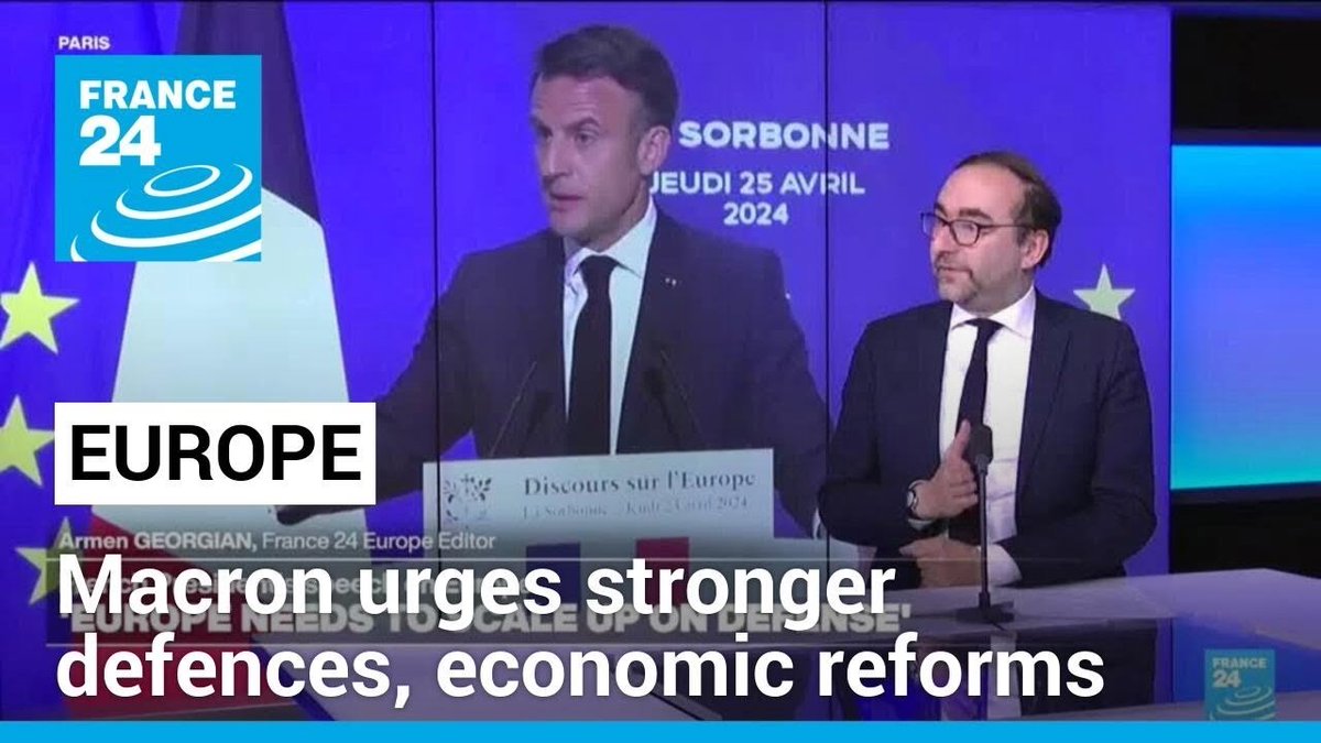 ▶️ 'Europe could die': Macron urges stronger defences, economic reforms f24.my/AHkG.x