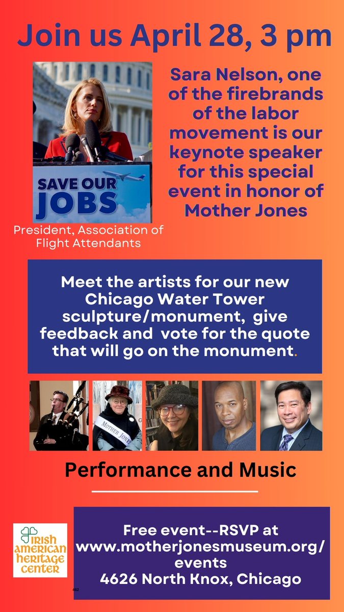 We are thrilled that <a href="/FlyingWithSara/">Sara Nelson</a> will be headlining, but come for the performances and fun--cake included. Free but rsvp requested at motherjoneslives.org/events