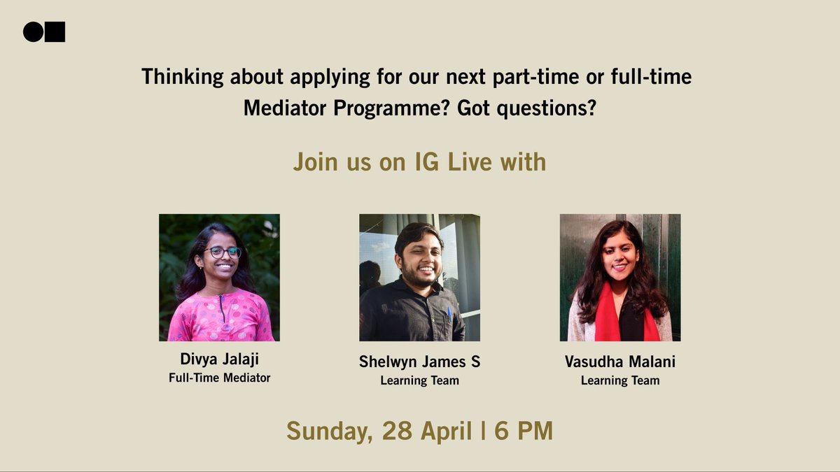 Want to know more about the mediator programme? Join us on an Instagram Live at 6PM on Sunday and learn more about 💁🏽What a mediator does 💻How the programme is structured 📝The application process itself Tune in here on Sunday: buff.ly/44jT6eW