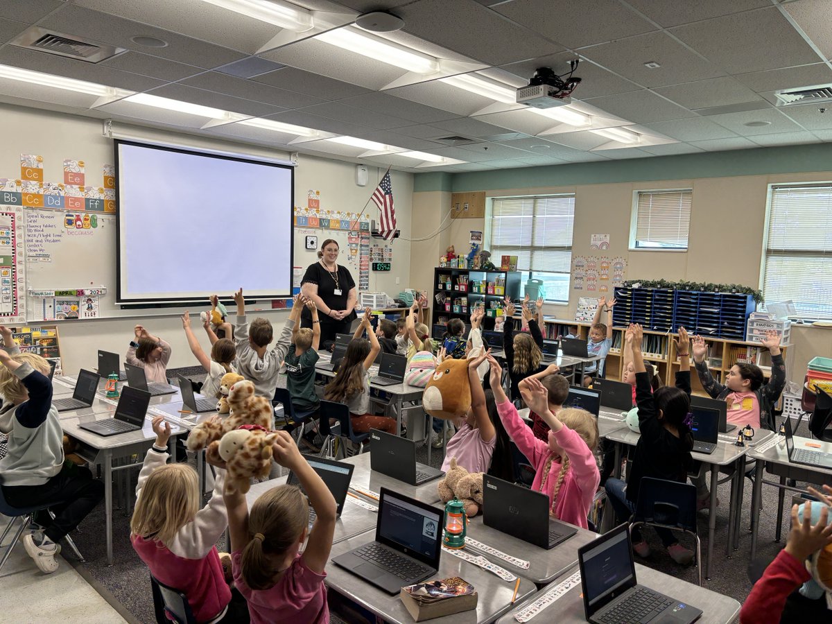 GetSchoolAI's tweet image. Second graders at Herriman Elementary in Utah used their robot space to help a friend escape a snow globe! By decoding &apos;unknown words&apos; from clues, they freed their friend after learning three new words. They loved the challenge! #schoolai #aiforstudents #aiforteachers