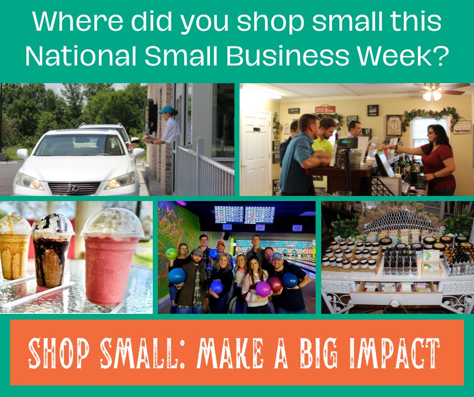 Let's share some love for our local small businesses. Let everyone know where you shopped small this #NationalSmallBusinessWeek!
