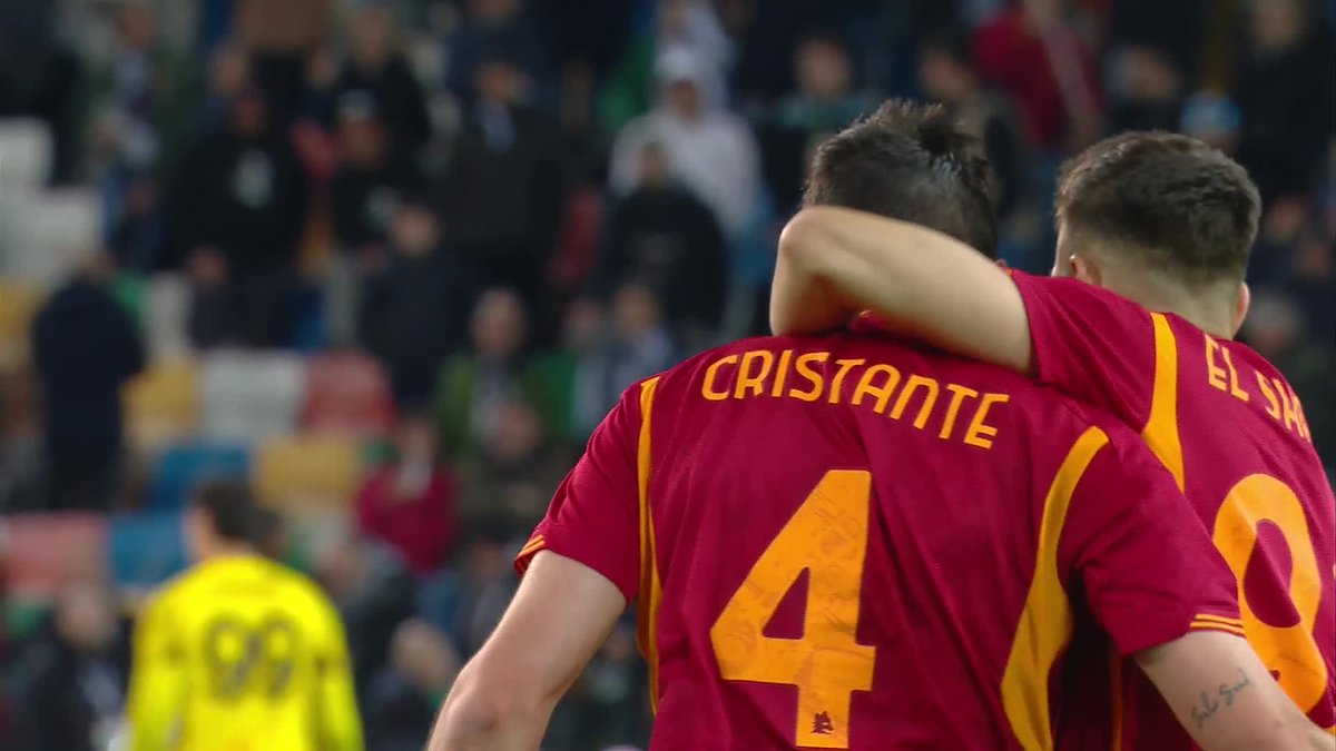 CRISTANTEEEEEE, INCREDIBILE ALL'ULTIMO RESPIRO LA @OfficialASRoma ! #UdineseRoma 1-2