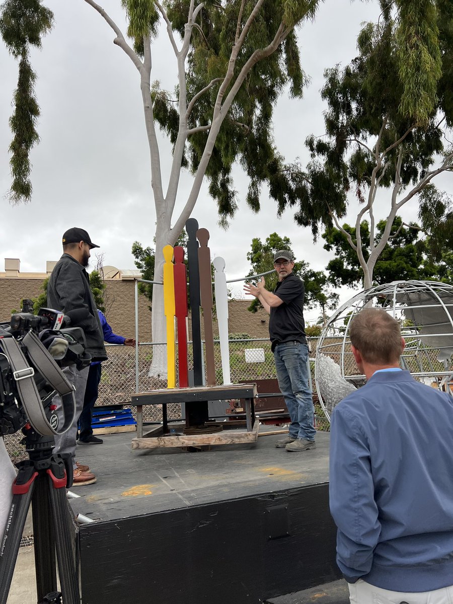 Tune in today at 4 & 6pm to NBC 7 for an interview with @DrKingTina and our welding department to learn about the Black Family Statue, replicated by our Welding instructor Mike Bradbury and our student welders! @nbcsandiego @TODDSTRAINNBCSD