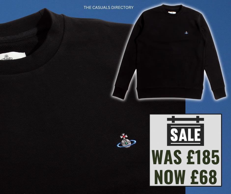 #Ad 🔥 Don't miss out on this amazing deal! Get your hands on the VIVIENNE WESTWOOD black orb crewneck sweatshirt for just £68, down from £185! Available at tidd.ly/3VjwTuM Use Code: APRIL20OFF at the checkouts 📣 More CWs available ✅ 📣 Code is valid site wide ✅
