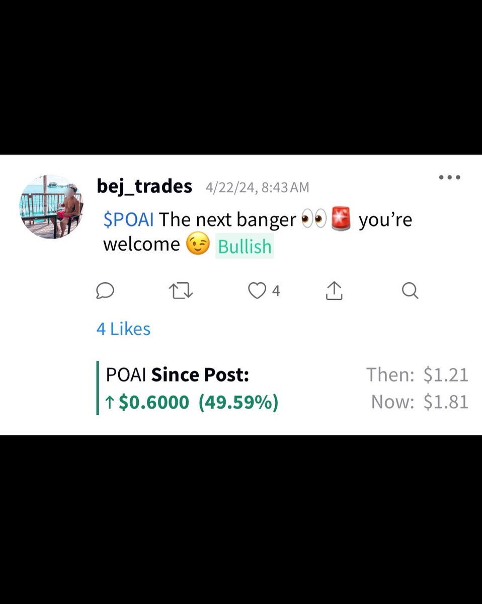 $POAI Who’s still watching my calls from the side lines 👀🤫
