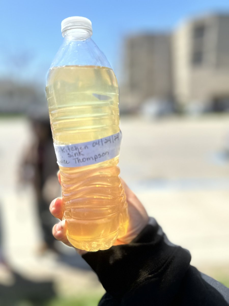 This came out of a faucet on the North side of Flint, Michigan YESTERDAY!!! So, tell me again….the water is fixed right?