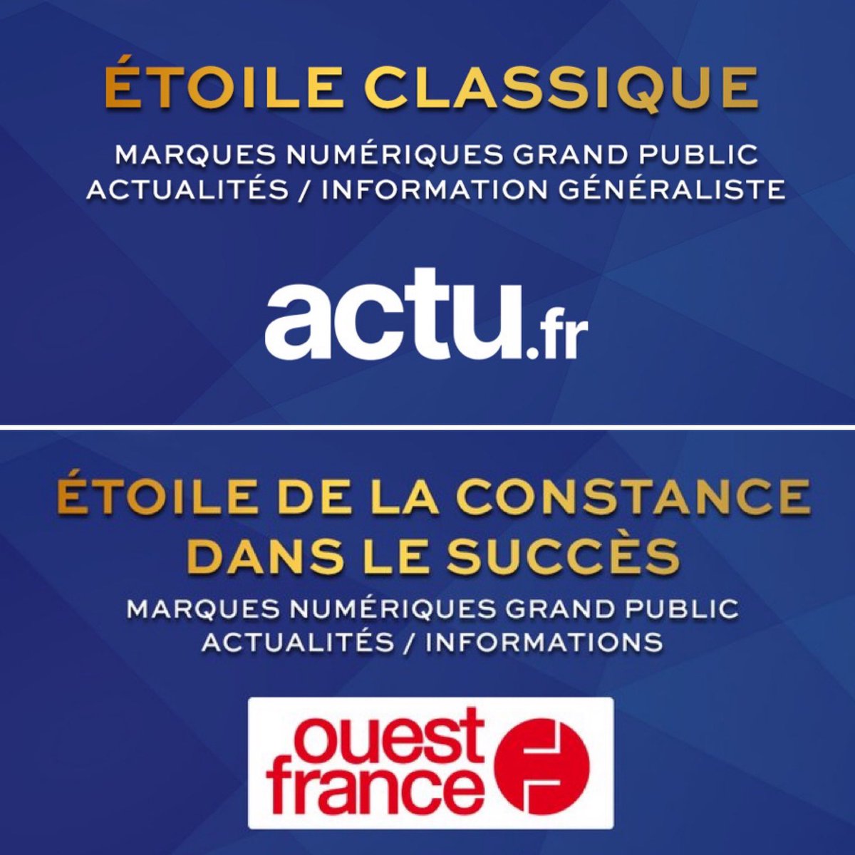 2️⃣ belles #etoiles2024 dans le ciel du Groupe Sipa Ouest-France. Bravo aux équipes d’ <a href="/actufr/">actu.fr</a> et de <a href="/OuestFrance/">Ouest-France</a> #ACPMFrance #pqr #presse #phr #journalisme #publihebdos