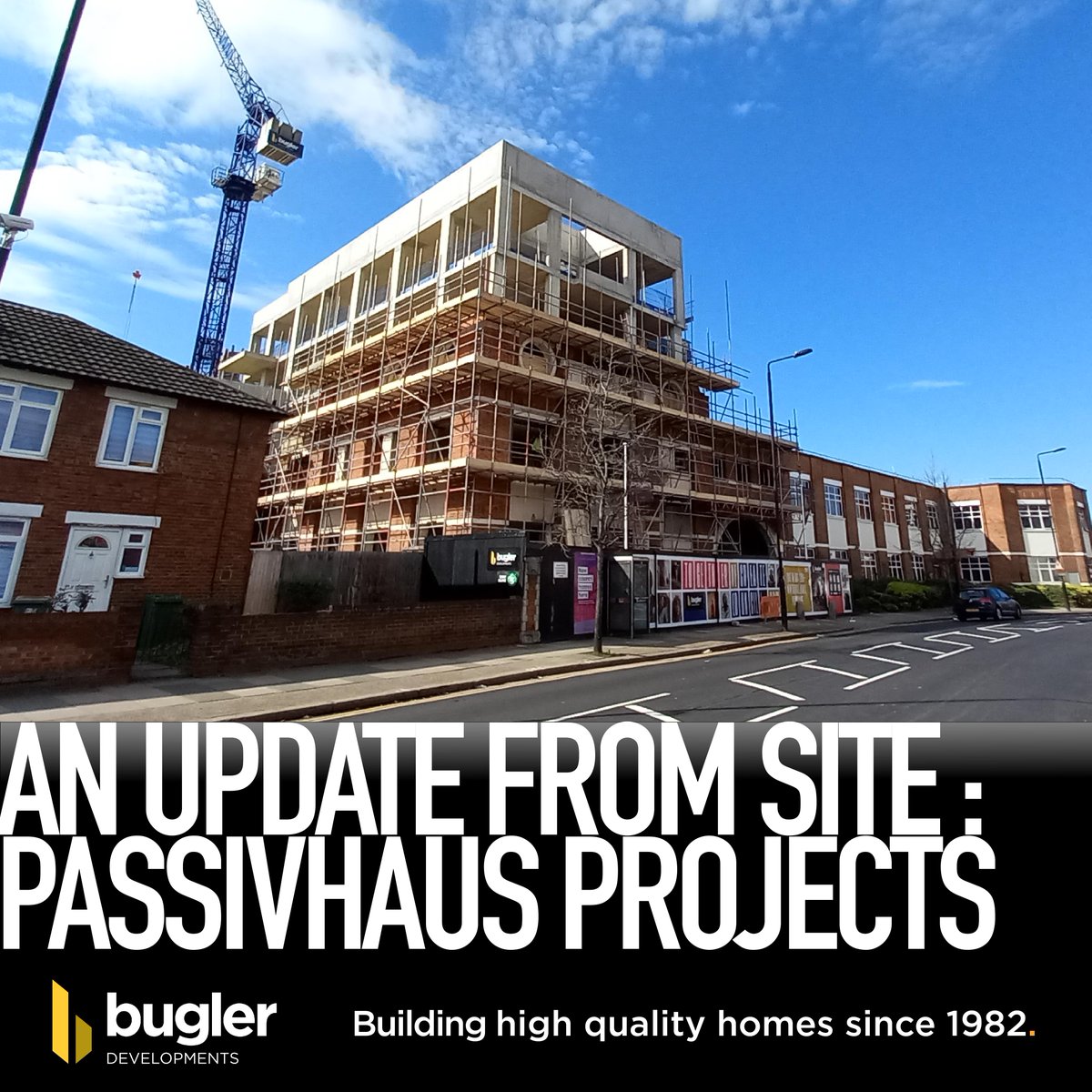 🌍 An update from site: Passivhaus Projects In the week we celebrate #EarthDay, we’re focusing on the Passivhaus projects Bugler Developments are delivering for sustainable living. ⬇️ More bit.ly/3QeKsZm #Passivhaus #SustainableLiving