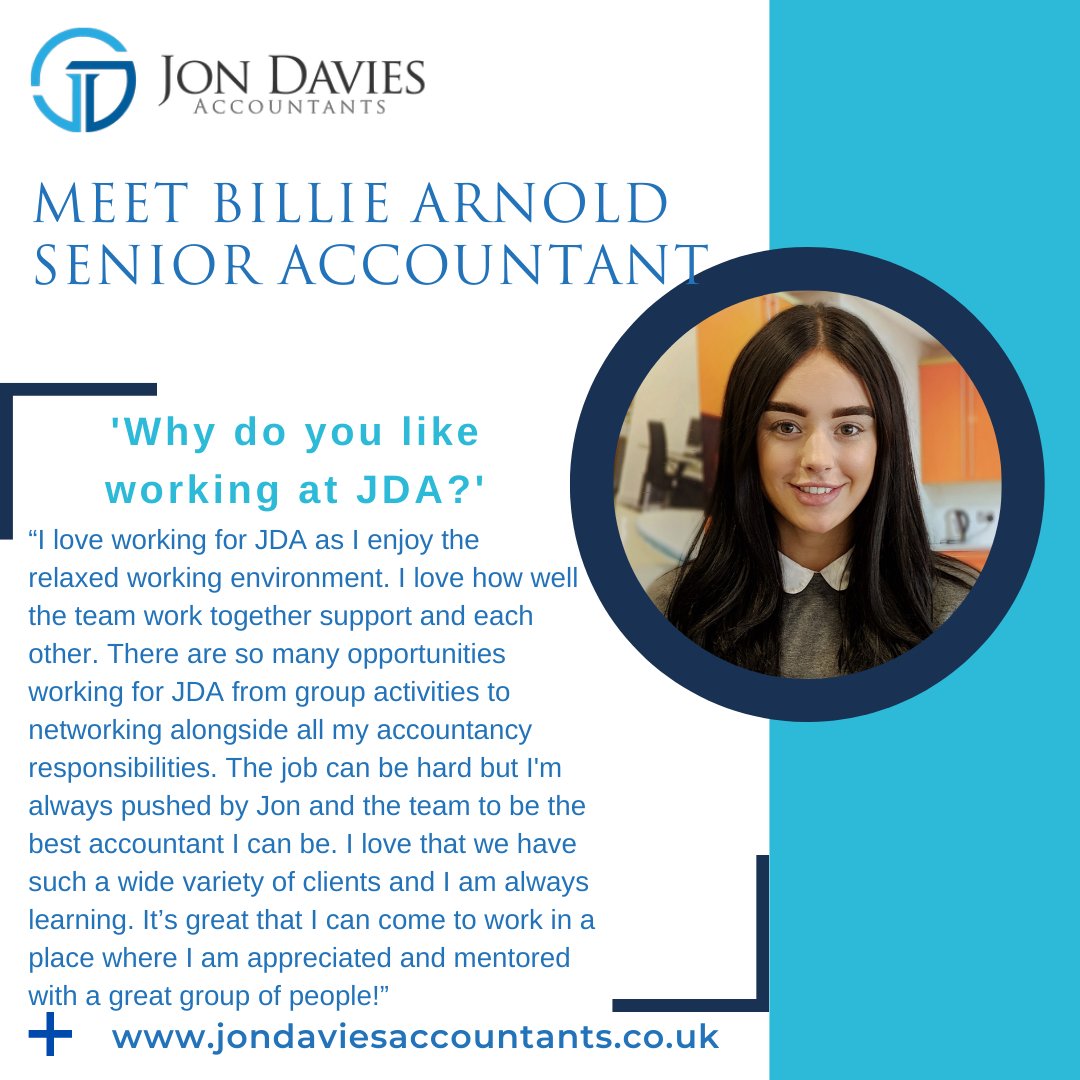 Find out why Billie Arnold enjoys working at Jon Davies Accountants #jda #liverpoolaccountants #business #4dayweek