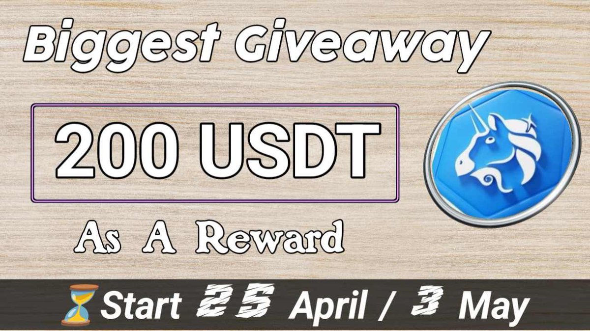 😍😍 Uniton Token x Virtual Land Biggest #Airdrop Campaign

🏆 Prize Pool »»  $200 USDT  Reward

✅ Follow @VirtualLand_ & @Uniton_Token
✅ Like, RT and Tag 3 Friends 

✅ Finish #Gleam ⤵️
gleam.io/clAtL/virtual-…

End⏰- 3rd May 

#Airdrops #Giveaway #BSC #Crypto #Token #USDT…