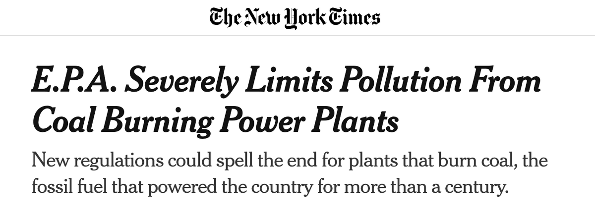 The new @EPA power plant regulations are a game-changer. They will slash carbon emissions and save tens of thousands of lives. This is the kind of action young voters are looking for from @POTUS.