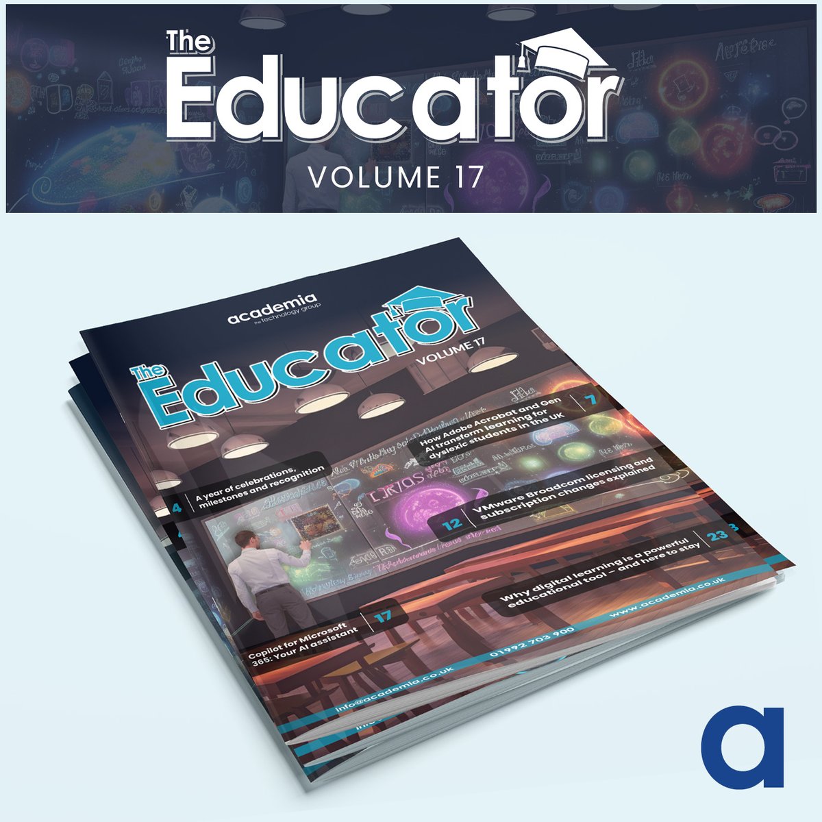 📣 The Educator Volume 17 is here! It's filled with plenty of great content from the Academia team and our strategic vendor partners to help you plan for getting the most from your technology. Download your free copy now 👉 ow.ly/PvHV50Ro2Cl #TheEducator #EduTech