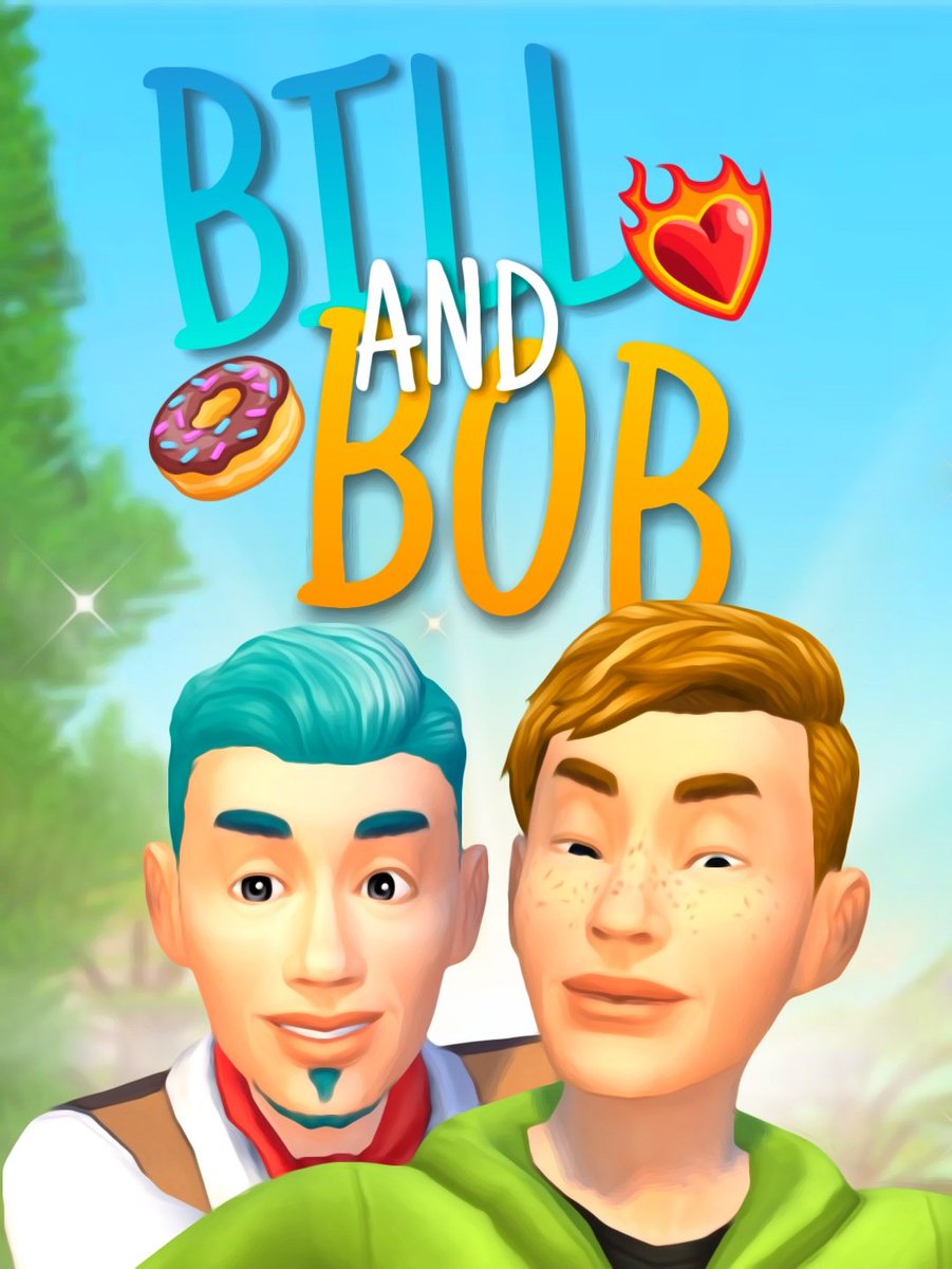 DavidSimsGame's tweet image. Bill and Bob actually they are "Squidward and Spongebob", sorry I decided to reveal this fact after many years (I was inspired by both of them for the Sims's appearance) 👀 #TheSimsMobile
