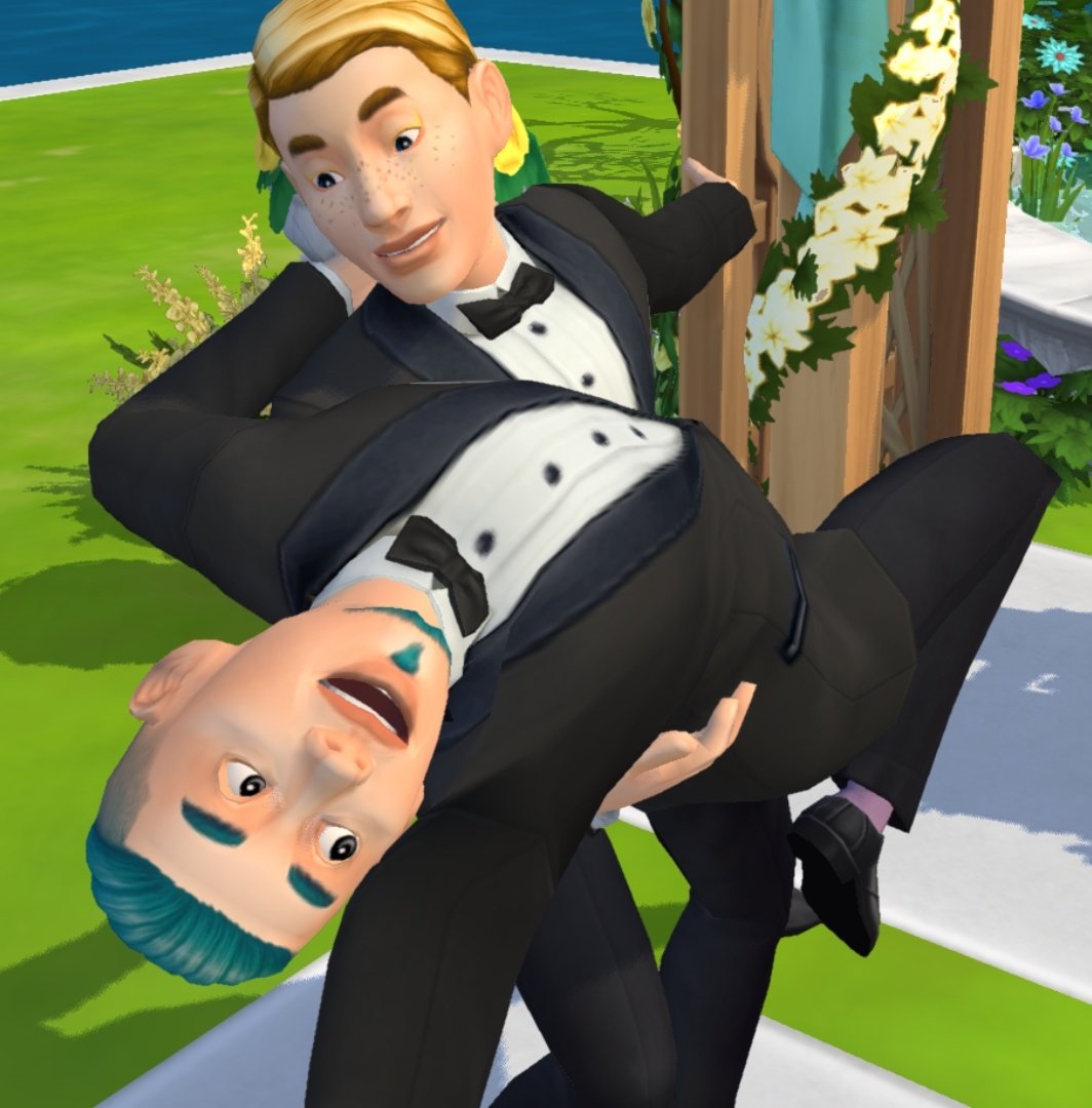 DavidSimsGame's tweet image. Bill and Bob actually they are "Squidward and Spongebob", sorry I decided to reveal this fact after many years (I was inspired by both of them for the Sims's appearance) 👀 #TheSimsMobile