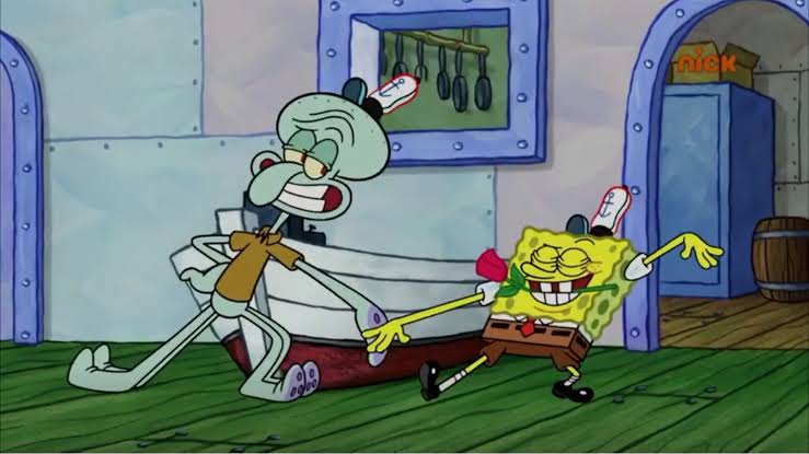 DavidSimsGame's tweet image. Bill and Bob actually they are "Squidward and Spongebob", sorry I decided to reveal this fact after many years (I was inspired by both of them for the Sims's appearance) 👀 #TheSimsMobile