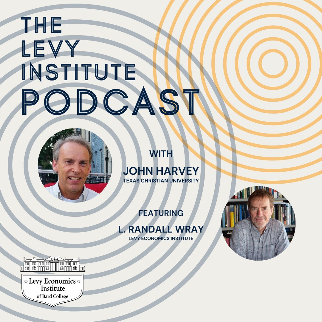 Listen to the latest episode of The Levy Institute Podcast now. @John_T_Harvey sits down with Randy Wray to discuss Social Security, what people misunderstand about the implications of aging societies, and his unorthodox path to becoming an economist. thelevypodcast.podbean.com