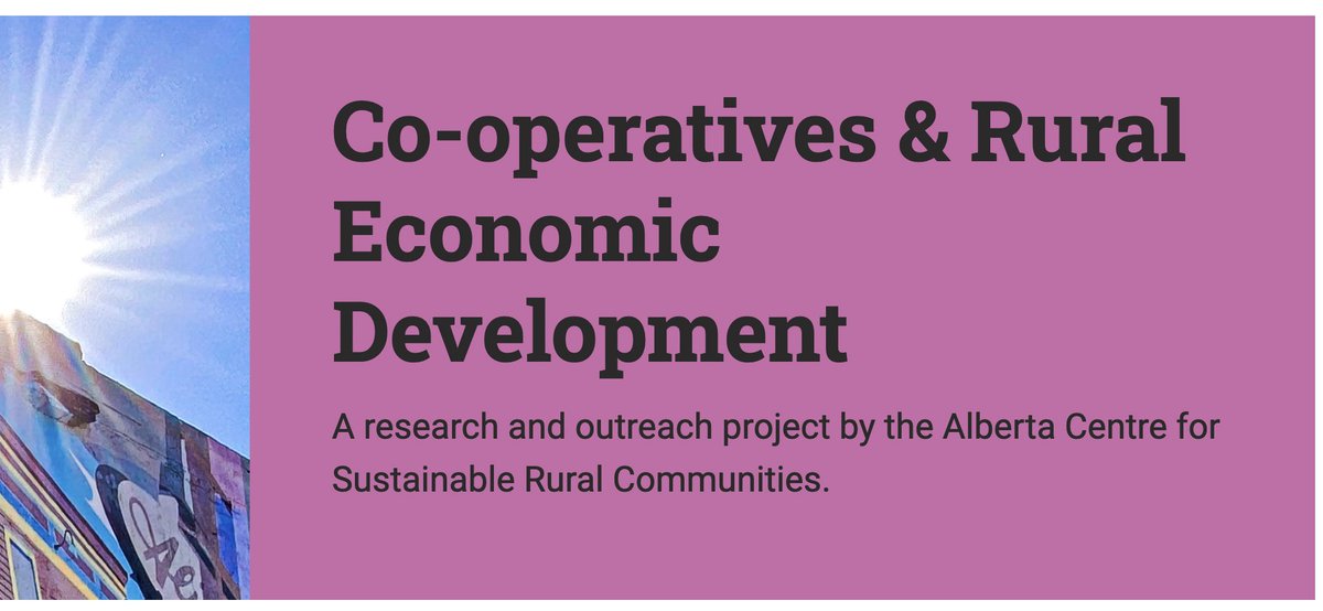 Our Final Report on Co-ops and Rural Economic Development is Out! Read more here: ualberta.ca/alberta-centre… @Coops_First @AlbertaAg @UofA_Augustana