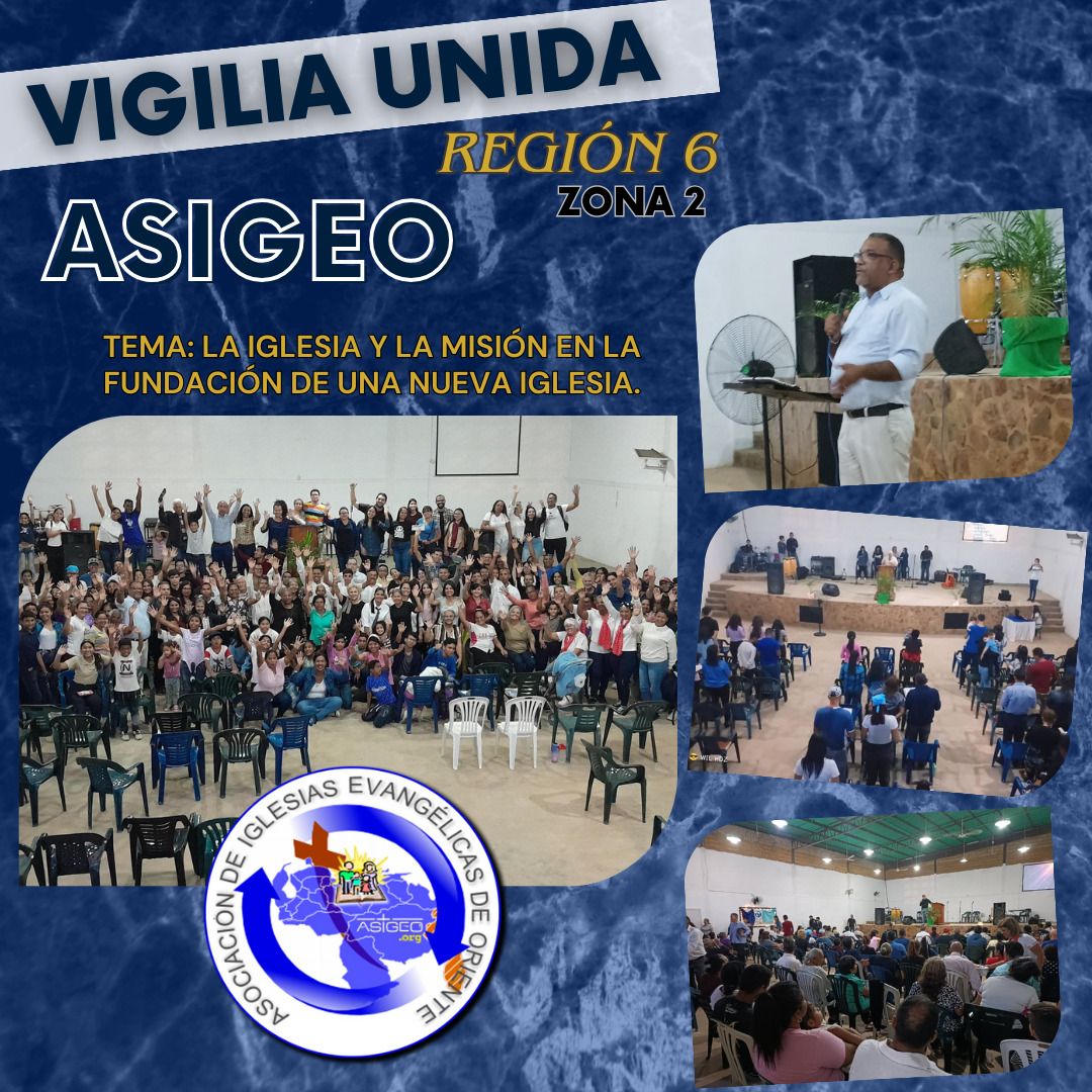 AsigeoVenezuela's tweet photo. En el marco del Proyecto de Cooperación de las iglesias unidas, el día 12 de abril se llevó a cabo VIGILIA UNIDA en la REGIÓN6 ZONA2 de nuestra ASIGEO.

Sigamos orando por los Proyectos de Cooperación Interiglesias de nuestra asociación.
#SomosASIGEO
#SomosR6Z2 https://t.co/zwFmvKCVnZ