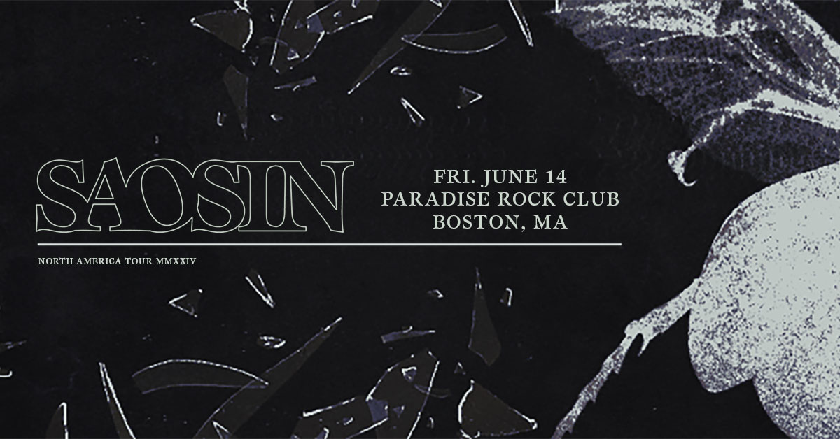 JUST ANNOUNCED! 🐞 @Saosin takes over Boston on Friday, June 14 with @whoiscove! 🎟 On Sale | 4/26 | 12pm More info here: bit.ly/3waMByd