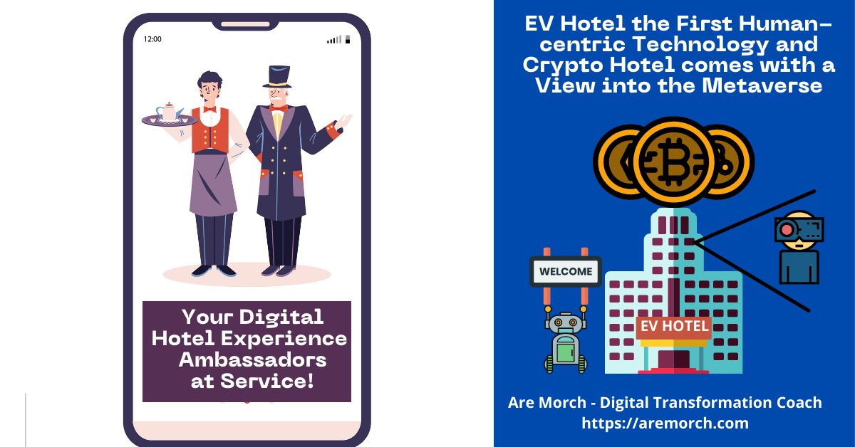 EV Hotel the first human-centric technology and the crypto hotel comes with a view into the metaverse ecs.page.link/GxgEz #evhotel #techhotel #cryptohotel #digitalhotel #hotelmarketing #hotelnews