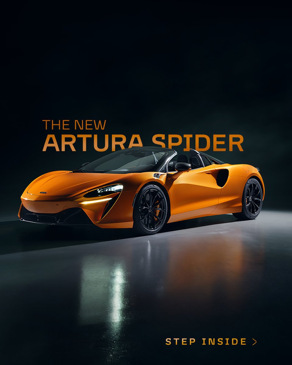 Explore the next-generation interior of our next-generation supercar, the Artura Spider 👉 

Configure here: spklr.io/6015o3Mx

#McLarenArturaSpider #McLaren #McLarenAuto