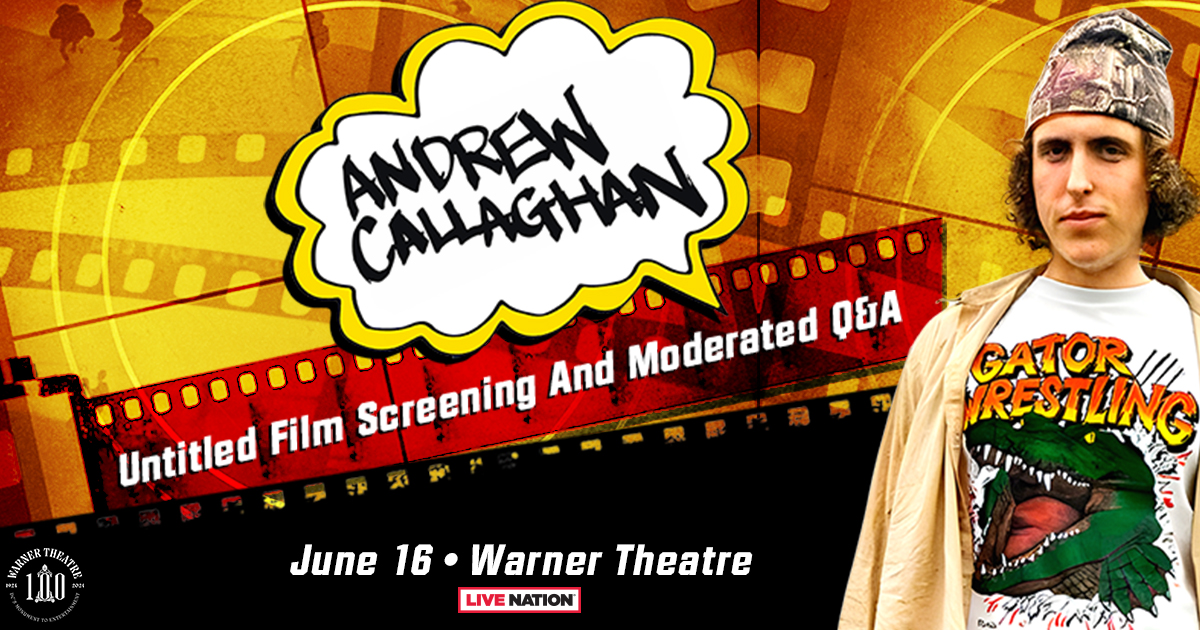 JUST ANNOUNCED 👏 Untitled Andrew Callaghan Film Screening and Moderated Q&A at Warner Theatre on June 16th! 🎟️ Tickets on sale NOW: livemu.sc/44h1sDN
