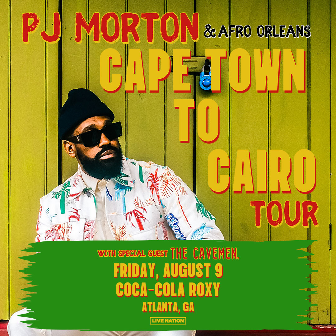 🌍 PRESALE 🌍 Unlock tix to PJ Morton - Cape Town to Cairo Tour with special guest The Cavemen on Friday, August 9! Use code RIFF now: livemu.sc/3w431bL