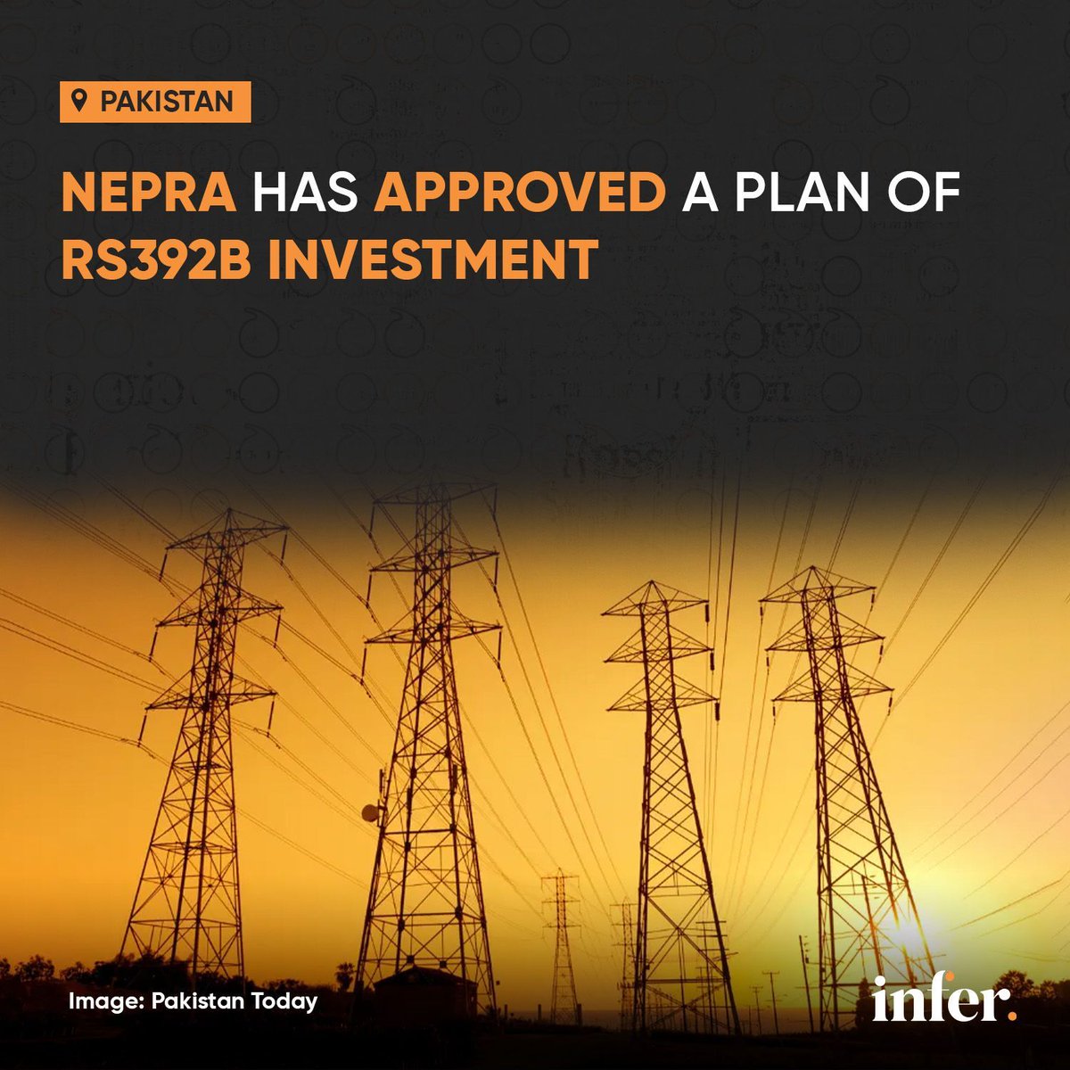 🚨: #Nepra greenlights Rs392 billion investment plan for K-Electric to upgrade power network. Reduced from proposed Rs484 billion. 

#Nepra #KE #Pakistan #ElectricityBill #infer #BreakingNews