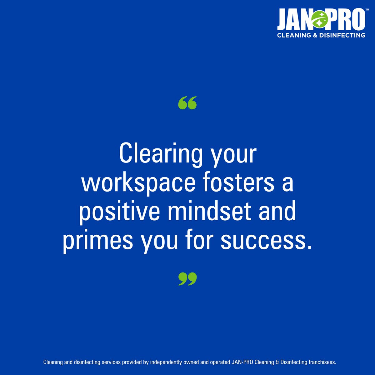 Happy Thursday!

Start your day with positive thoughts and a clean and organize space!

#commercialcleaning #janitorialservices #businesscleaning #northeastwisconsin  #janpro #janproinNortheastWisconsin #business #EnviroShield #GreenCleaning #HappyThursday