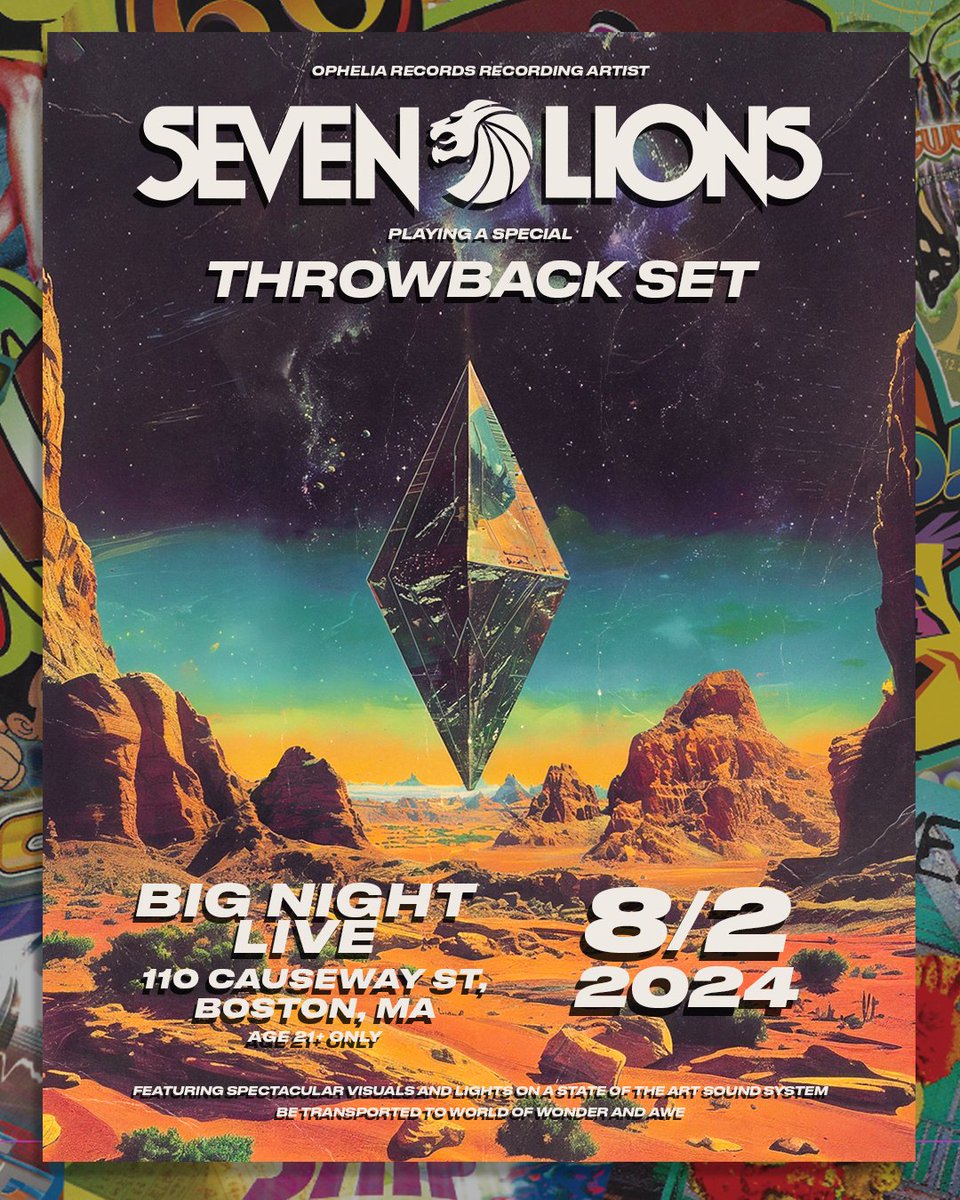 EXCLUSIVE PRESALE 🚨 @SevenLionsMusic brings a Throwback Set to #BigNightLive on August 2nd! Secure tickets NOW with code 'SEVENLIONSBNL': ticketmaster.com/event/01006096…