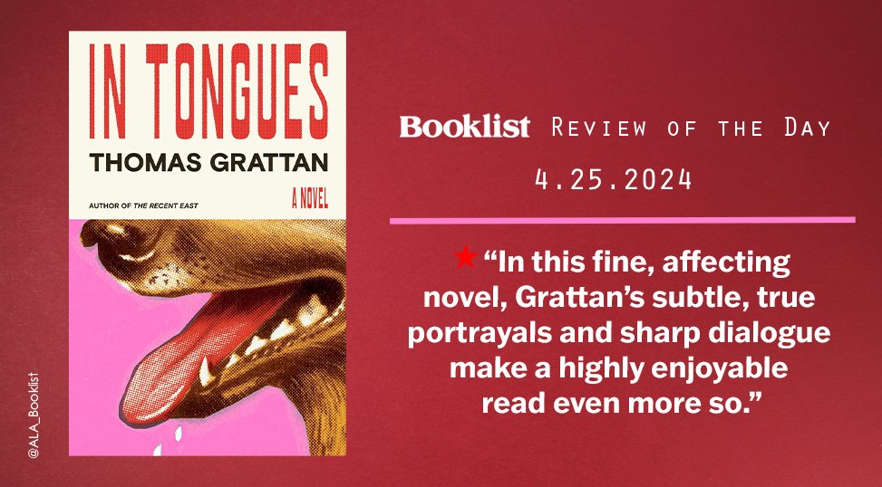 #ReviewoftheDay | IN TONGUES by Thomas Grattan | @mcdbooks @MacmillanLib | bit.ly/3Ut2nh7