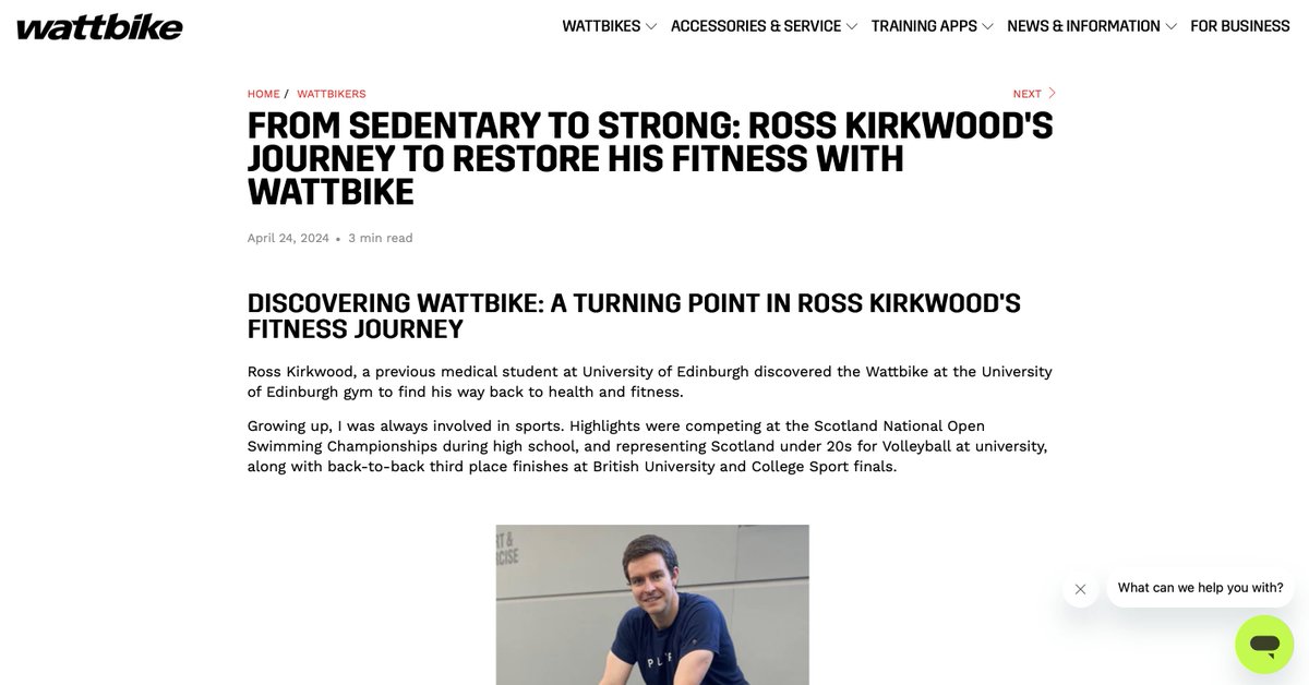 From Sedentary to Strong! 🚴💨 Discover the inspiring story of Ross Kirkwood, former medical student @EdinburghUni, who found his path back to health and fitness through the power of a Wattbike. Check out the full story here 👇 bit.ly/3xYrr6R #Wattbike #Inspiration