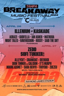 Get some 'Clarity' this weekend at @BreakawayFest with @Zedd and your favorite DJs at Raymond James Stadium