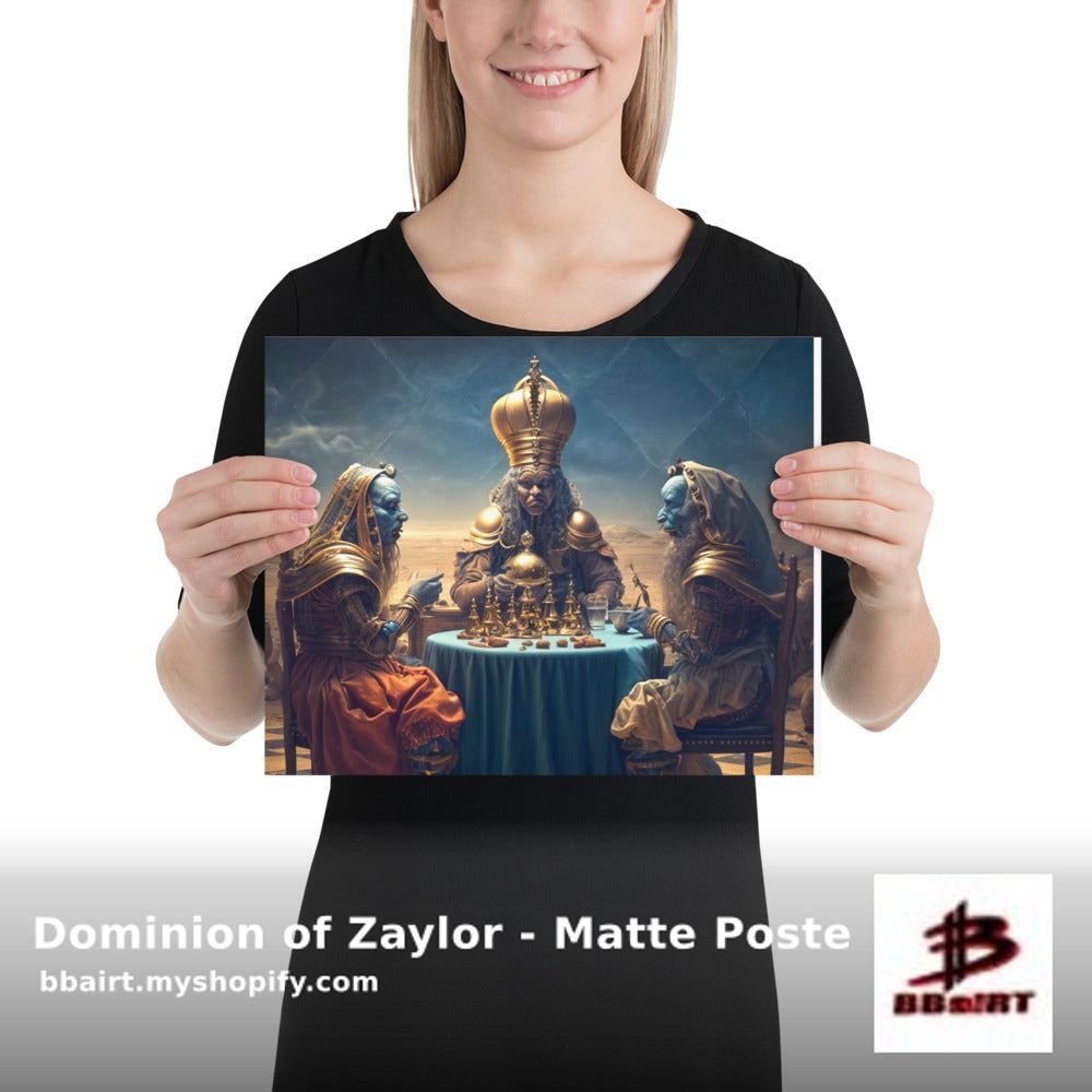 Unleash the cosmic power of King Zylor with our 'Dominion of Zaylor' matte poster. Add a universe of intrigue to your walls. 🌌✨ Made to order, eco-conscious. Shop now: shortlink.store/5et1jgqbhel5 $10.99 #SciFi #Art #AliensAreReal #DigitalArt #Evil