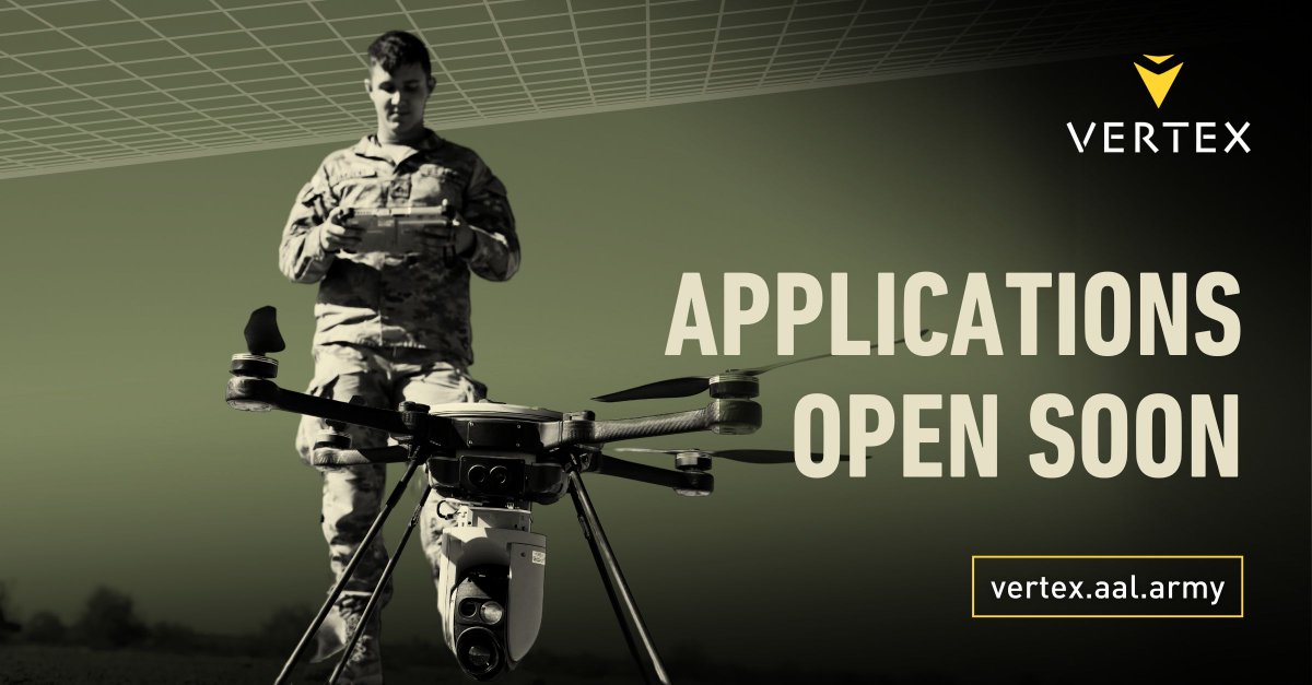 Join us at VERTEX | Air-Ground Littoral, where @USArmy subject matter experts will share about this space, and you’ll have the opportunity to share your ideas and solutions. VERTEX applications will open next week! Sign up to be notified at hubs.ly/Q02v1mvR0